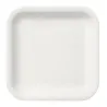 Platos Biodegradables de Cartón Blanco Cuadrados 23cm (500 Uds)