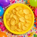 Platos Biodegradables de Cartón Amarillo 20,5cm (10 Uds)