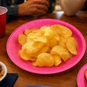 Platos Biodegradables de Cartón Rosa 20,5cm (520 Uds)