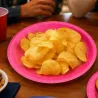 Platos Biodegradables de Cartón Rosa 20,5cm (520 Uds)