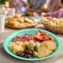 Platos Biodegradables de Cartón Mint 20,5cm (10 Uds)