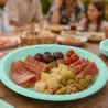 Platos Biodegradables de Cartón Mint 20,5cm (520 Uds)