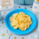 Platos Biodegradables de Cartón Azul 20,5cm (10 Uds)