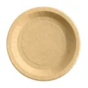 Platos Biodegradables de Cartón Kraft 18cm (300 Uds)