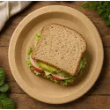 Platos Biodegradables de Cartón Kraft 22cm (50 Uds)
