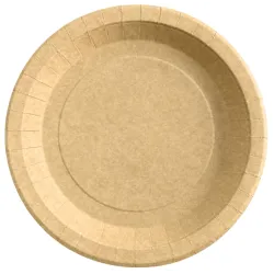 Platos Biodegradables de Cartón Kraft 22cm (50 Uds)