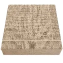 Servilletas Papel Eco Punta-Punta 40x40cm Natur Arpillera (600 Uds)