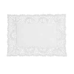 Blondas de Papel Blanco Rectangulares 15x21cm (1.000 Uds)
