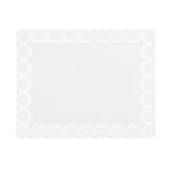 Blondas de Papel Blanco Rectangulares 21x27cm (1000 Uds)