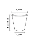 Vasos de Cartón Blanco Café Mini/Degustación 75ml Ø5,1cm (2.000 Uds)