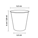 Vasos Biodegradables de Cartón Kraft 120ml Ø6,2cm (50 Uds)