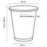 Vasos de Plástico PET 650ml Ø 9,5 cm (50 Uds)