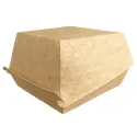 Cajas para Hamburguesas de Cartón Kraft 16x16x9cm (400 Uds)