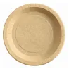 Platos Biodegradables de Cartón Kraft 22cm (50 Uds)