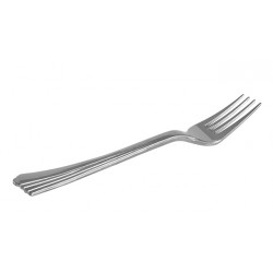 Tenedores de Plástico Metalizado Lux 17,5cm (25 Uds)
