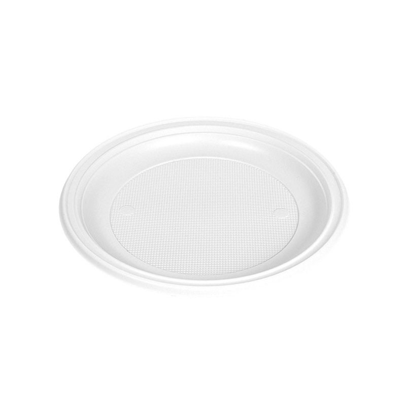 Platos de Plástico Llanos de 20 cm (Paq. 100 uds)