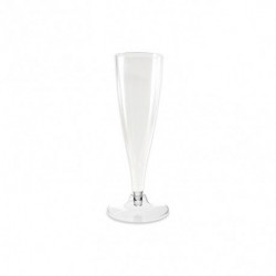 Copas de Cava Flauta de Plástico Transparente 130 ml (4 Uds)