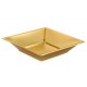 Platos de Plástico Hondos Cuadrados Dorados 17cm (4 Uds)