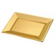 Bandejas de Plástico Doradas 33 x 22,5cm (2 Uds)