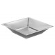 Platos de Plástico Hondos Cuadrados Plateados 17cm (4 Uds)
