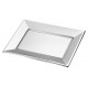 Bandejas de Plástico Plateadas 33 x 22,5cm (2 Uds)