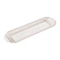 Bandeja de Plástico Reutilizable Transparente 35 x 25cm (1 Uds)