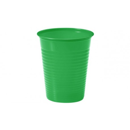 Vasos de Plástico PP Verdes 200ml (24 Uds)