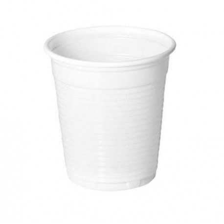 Vasos de Plástico PP Blancos 160ml (100 Uds)